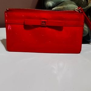 Kate spade red wristlet